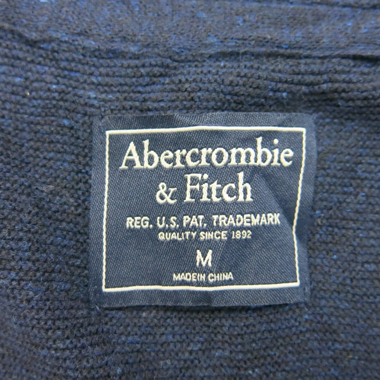 Abercrombie & Fitch Womens Cardigan Sweater Front Button Long Sleeve Blue Size M