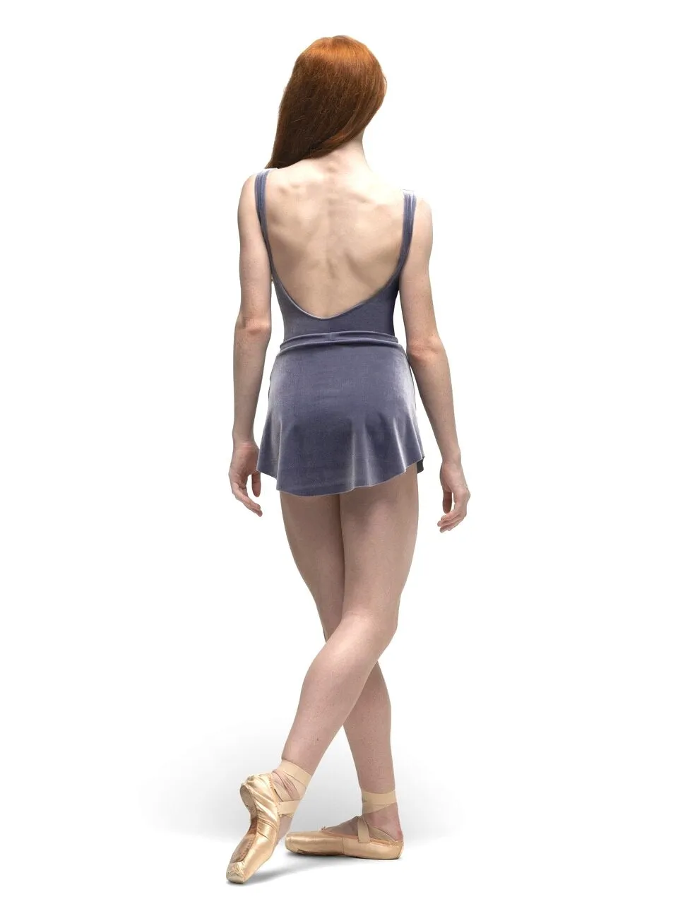 Allison Kids Wisteria Velvet Leotard RTW