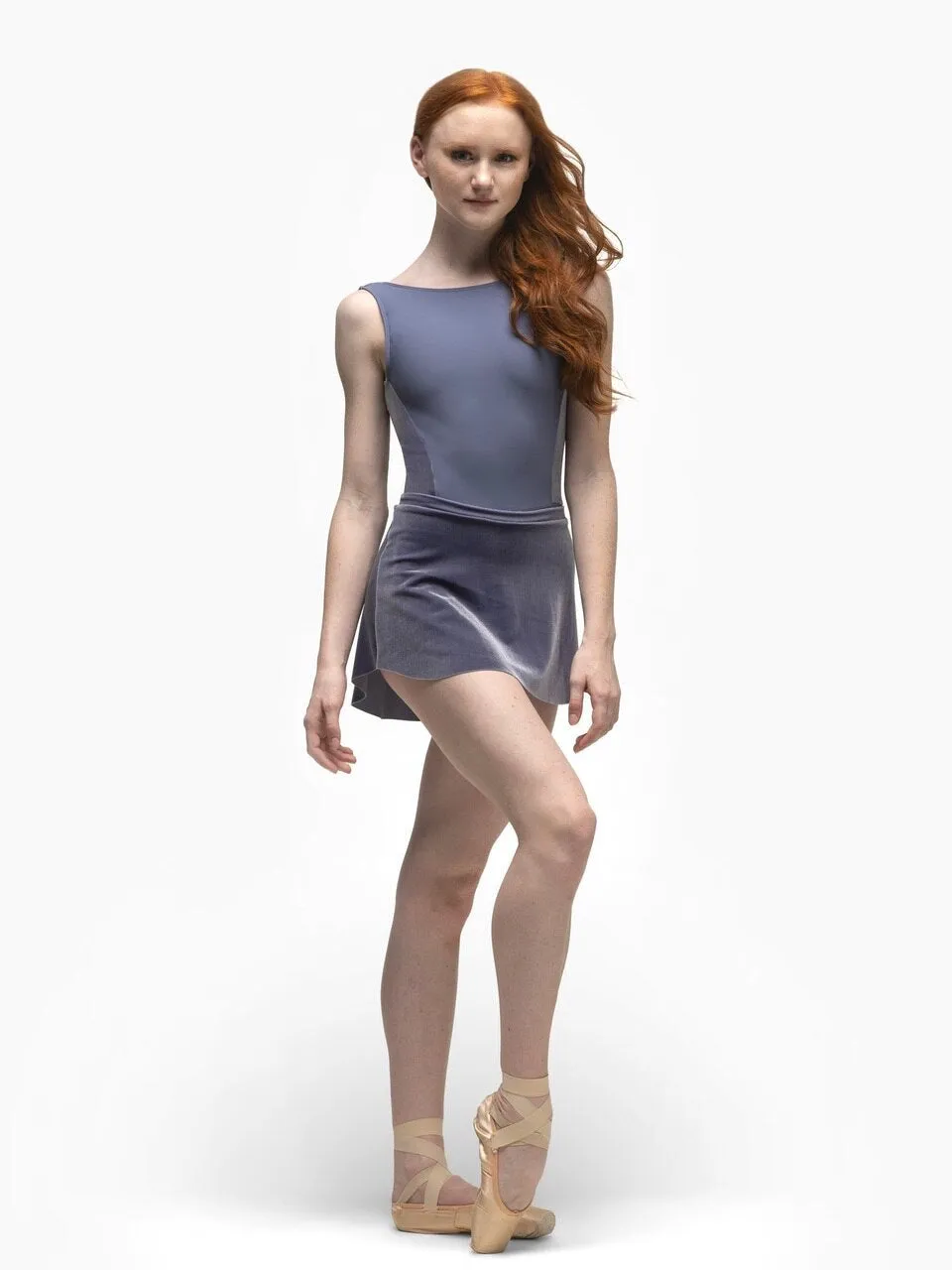 Allison Kids Wisteria Velvet Leotard RTW