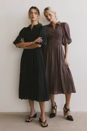 Belen Midi Dress in Mauve - FINAL SALE
