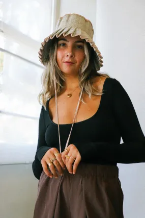 Black Settle In Bodysuit