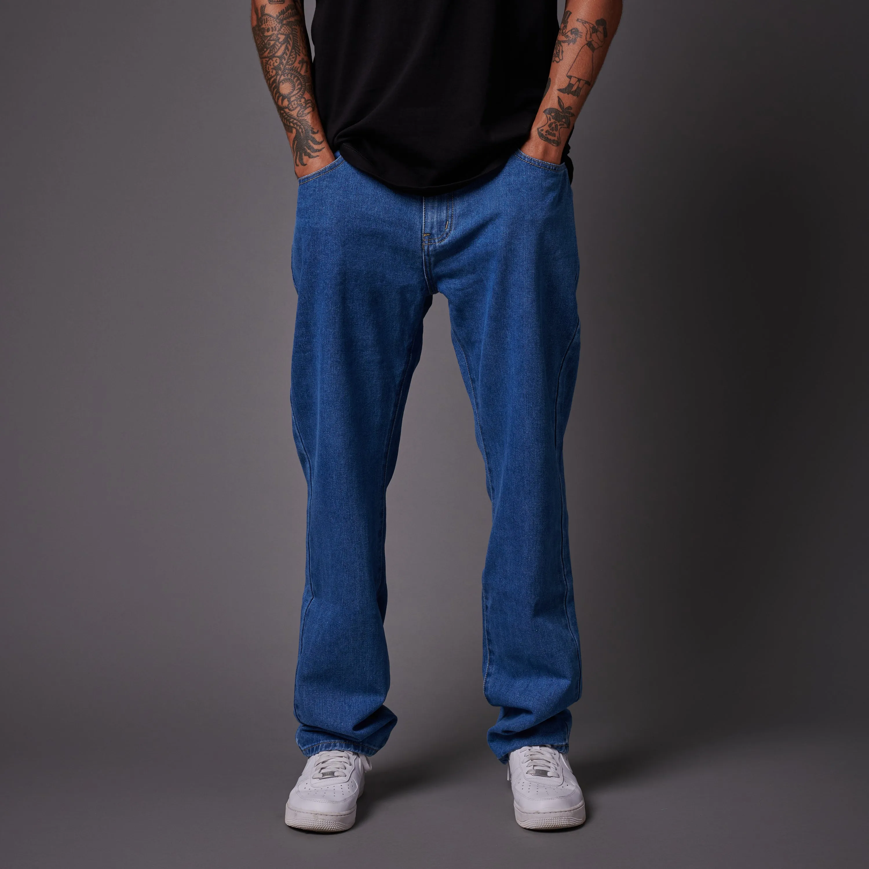 Denim 5 Pockets Pants Medium Indigo