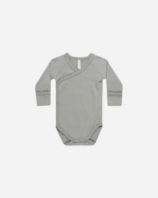 Dusty Blue Side Snap Bodysuit