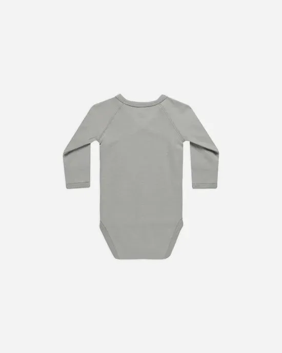 Dusty Blue Side Snap Bodysuit