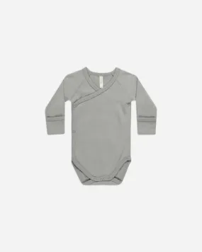 Dusty Blue Side Snap Bodysuit