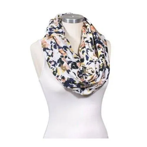 Floral Abstract Muslin Nursing Scarf