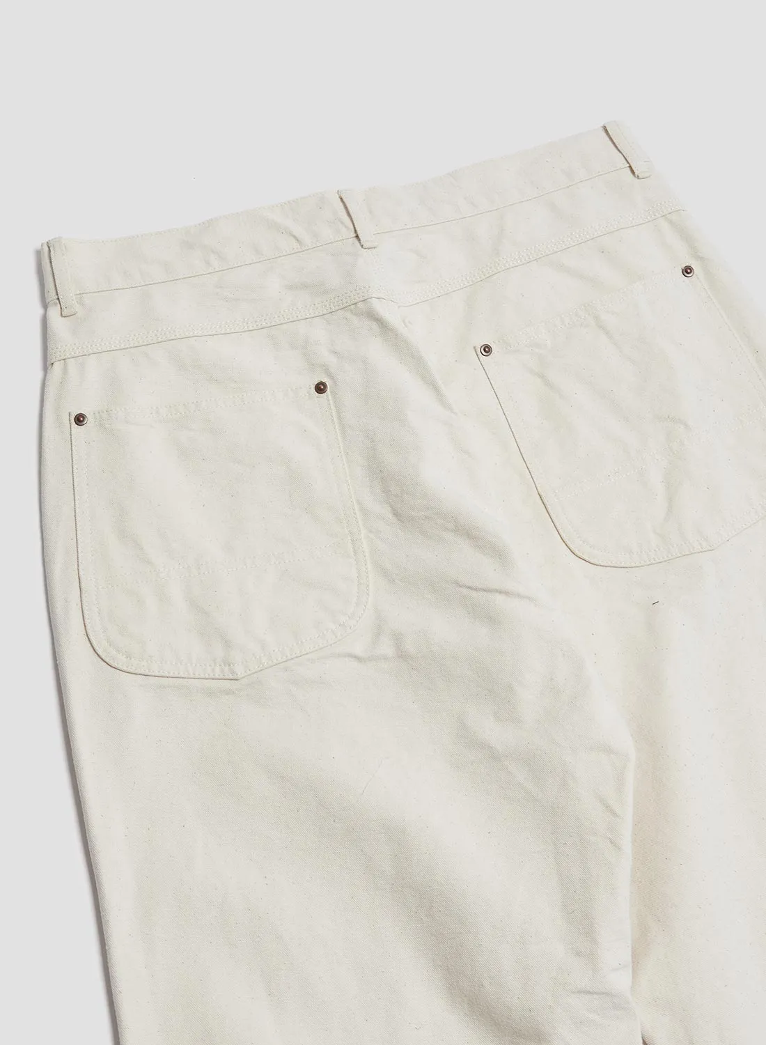 FOB Factory Cotton Duck Work Pant Ecru