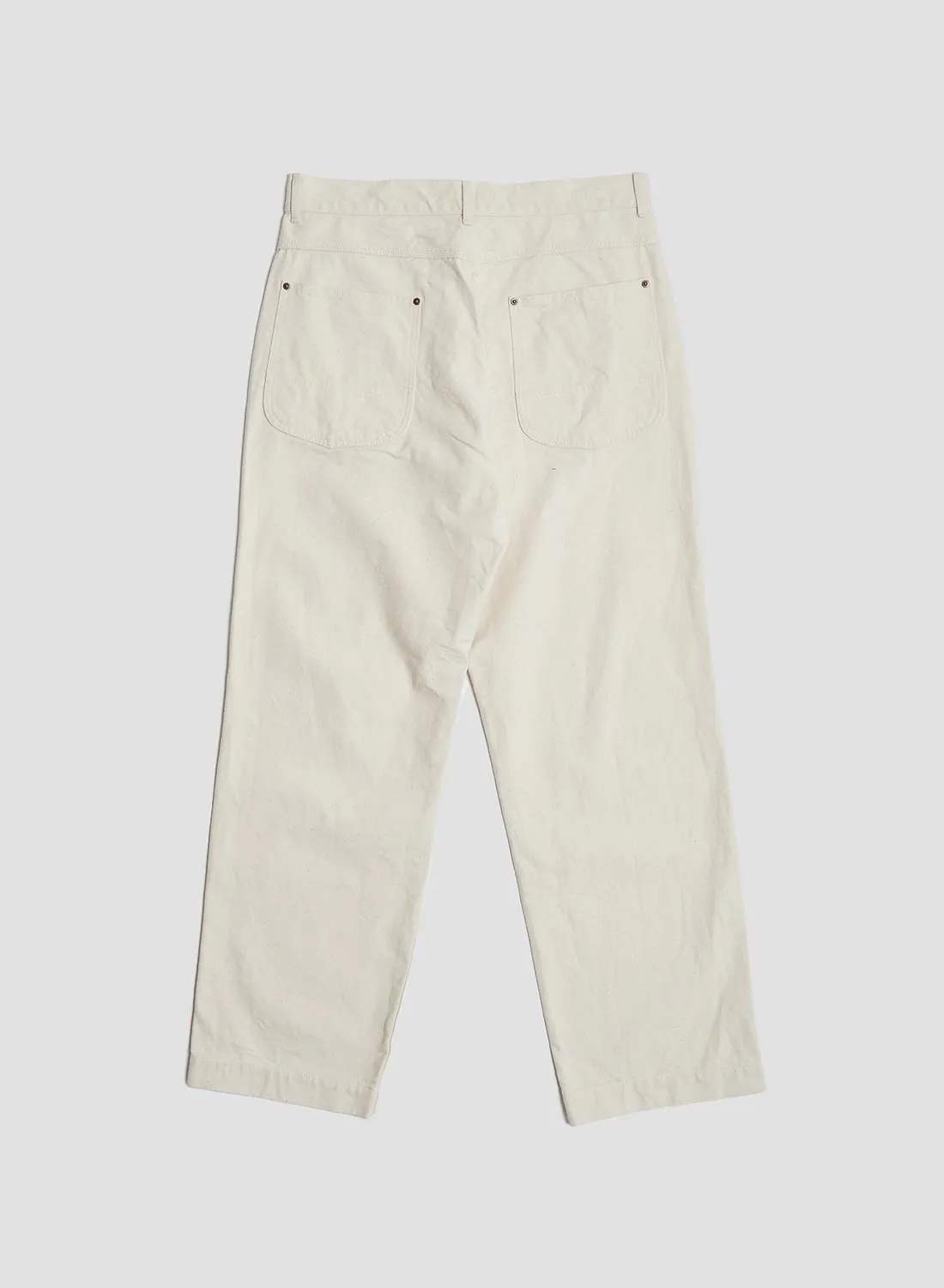 FOB Factory Cotton Duck Work Pant Ecru
