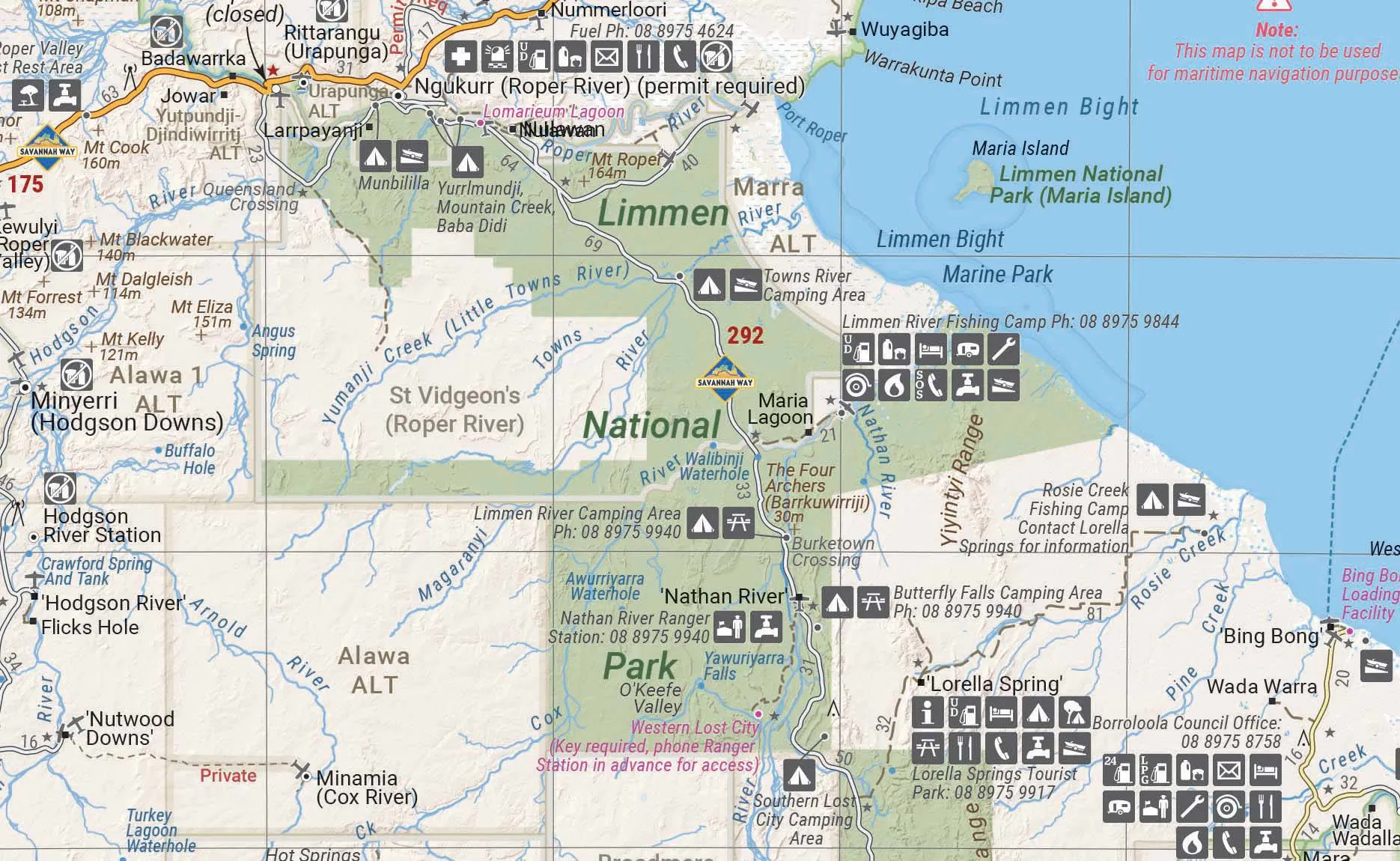 Hema Top End and Gulf Map