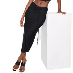 LEYDEN - Ruched Midi Skirt