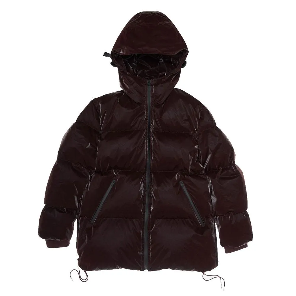 Liquid Nylon Puffer Coat