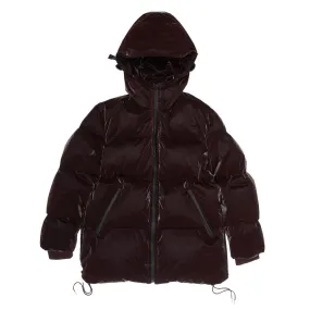 Liquid Nylon Puffer Coat