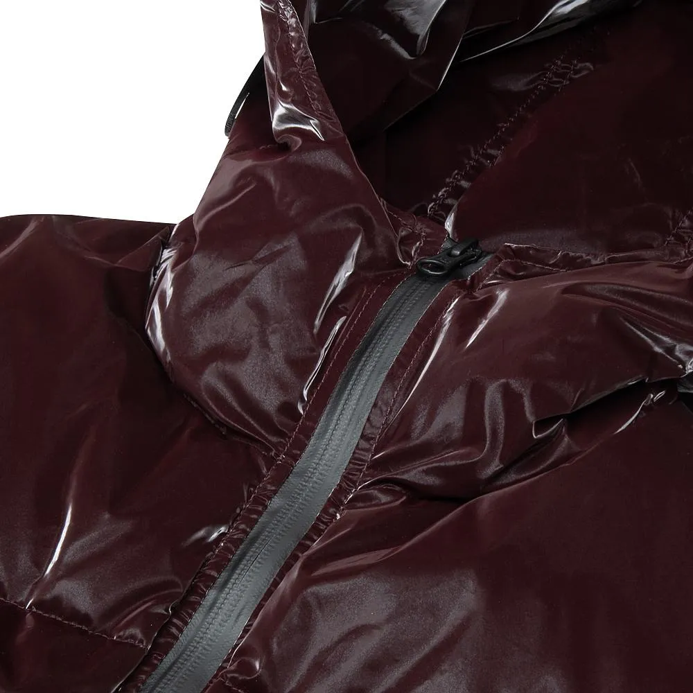 Liquid Nylon Puffer Coat