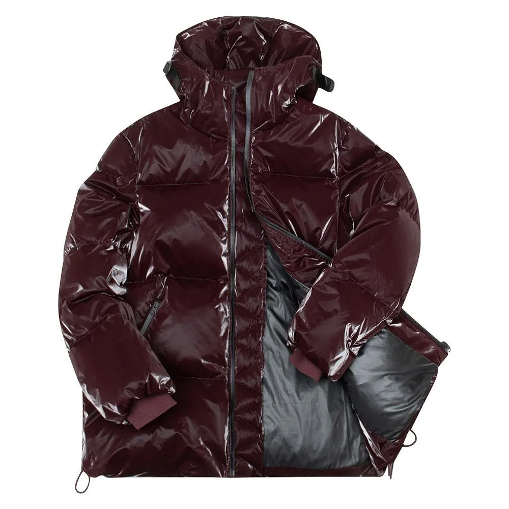 Liquid Nylon Puffer Coat