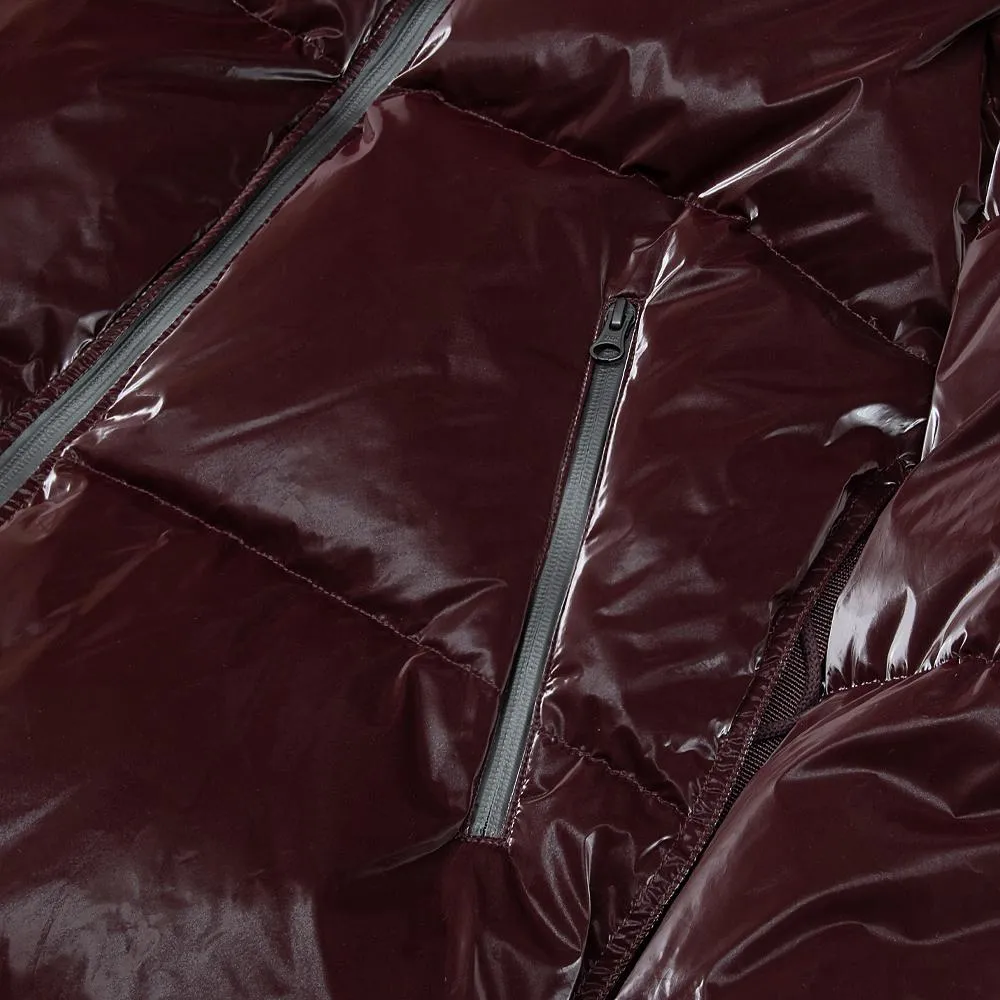 Liquid Nylon Puffer Coat