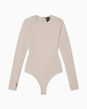 Long Sleeve Bodysuit | Stone