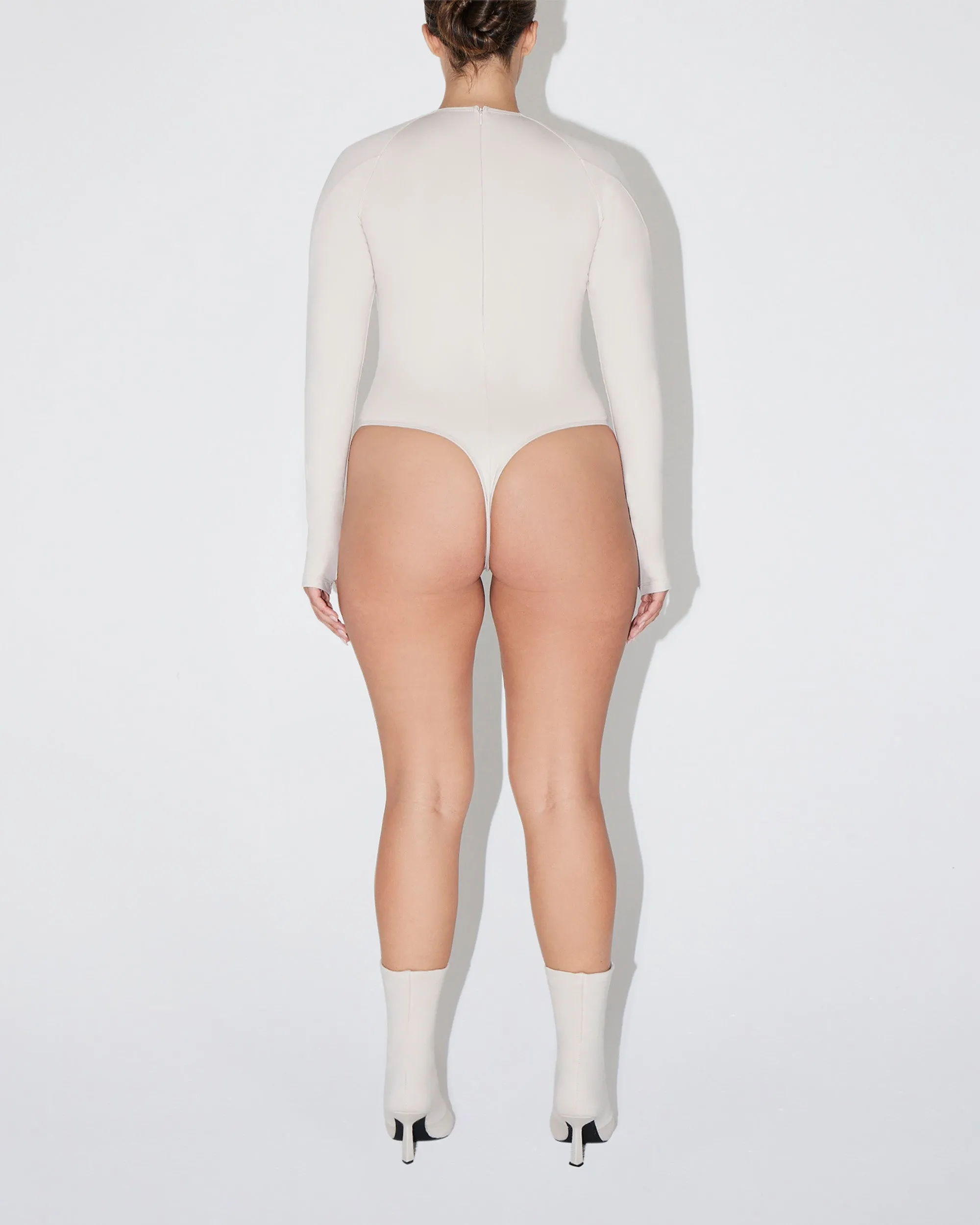 Long Sleeve Bodysuit | Stone