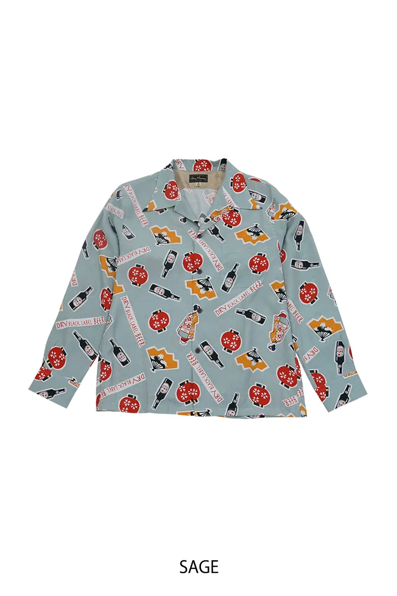 L/S Hawaiian Shirt “BEER”