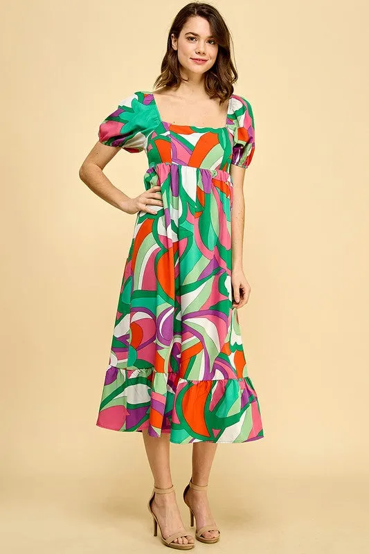 Mabel Square Neck Dress