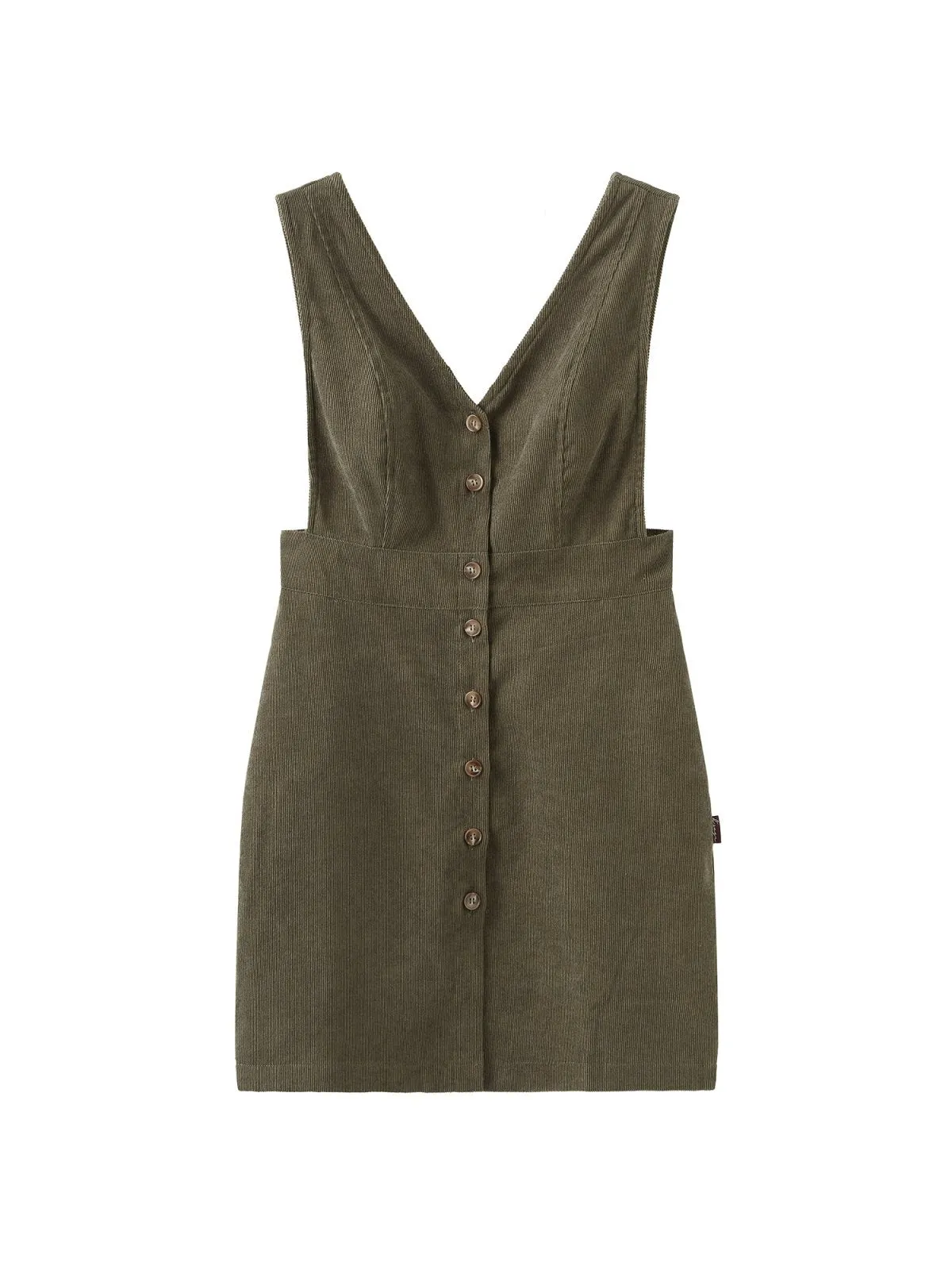 Marie Corduroy Buttoned Mini Dress