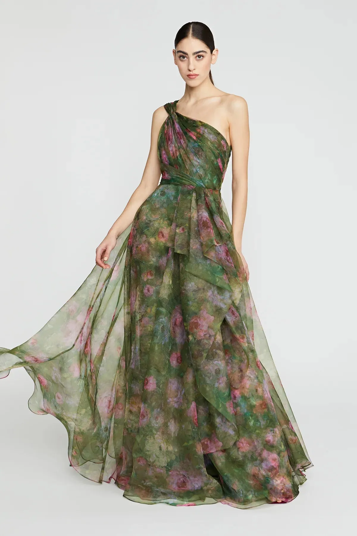 Meadow One Shoulder Gown - Prima Rosa