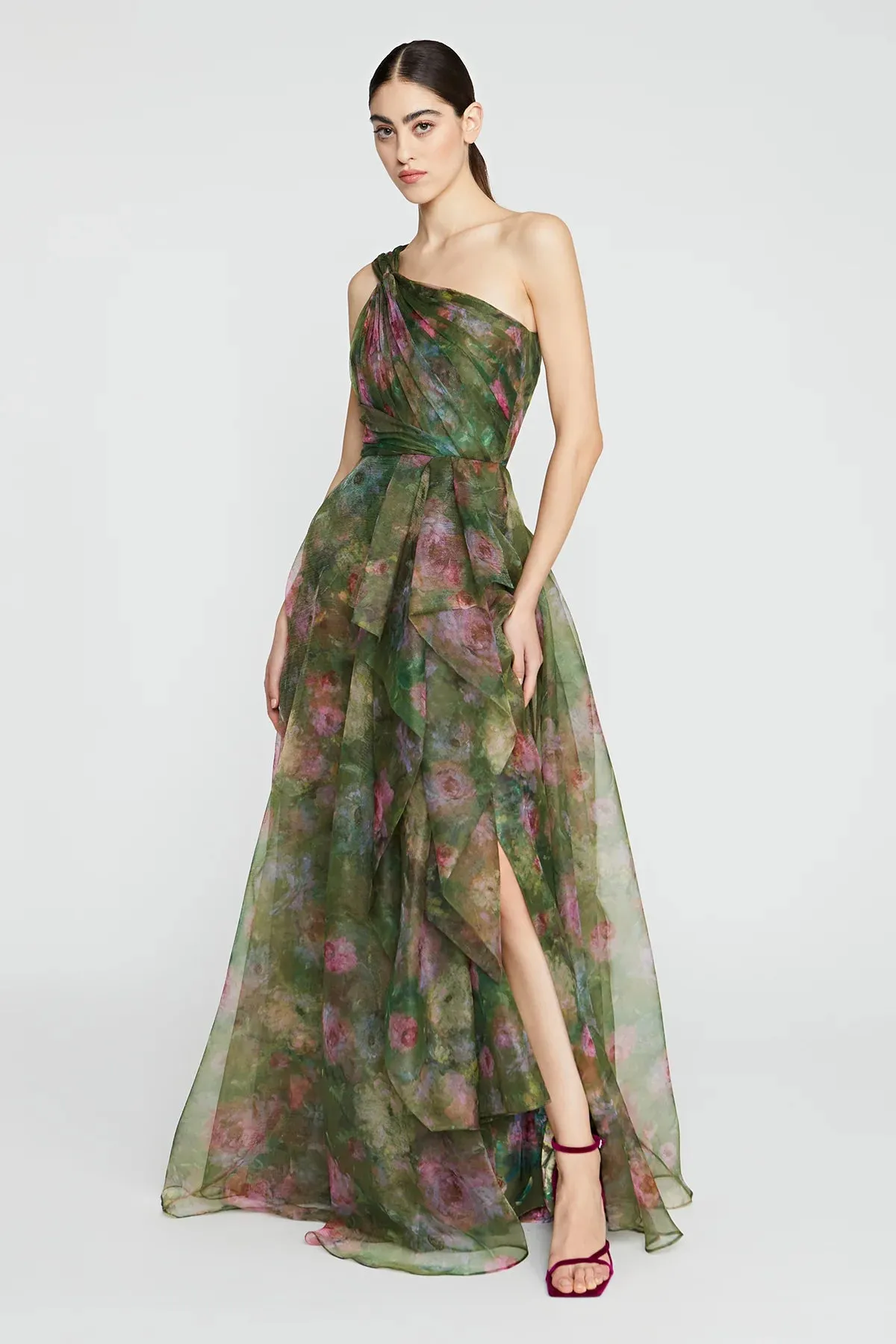 Meadow One Shoulder Gown - Prima Rosa