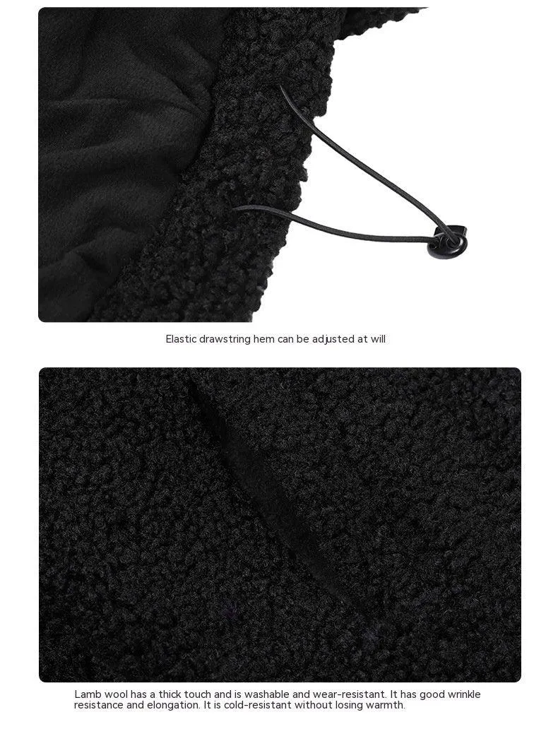 Men's Retro Sherpa Fleece Stand Collar Oversized Winter Coat