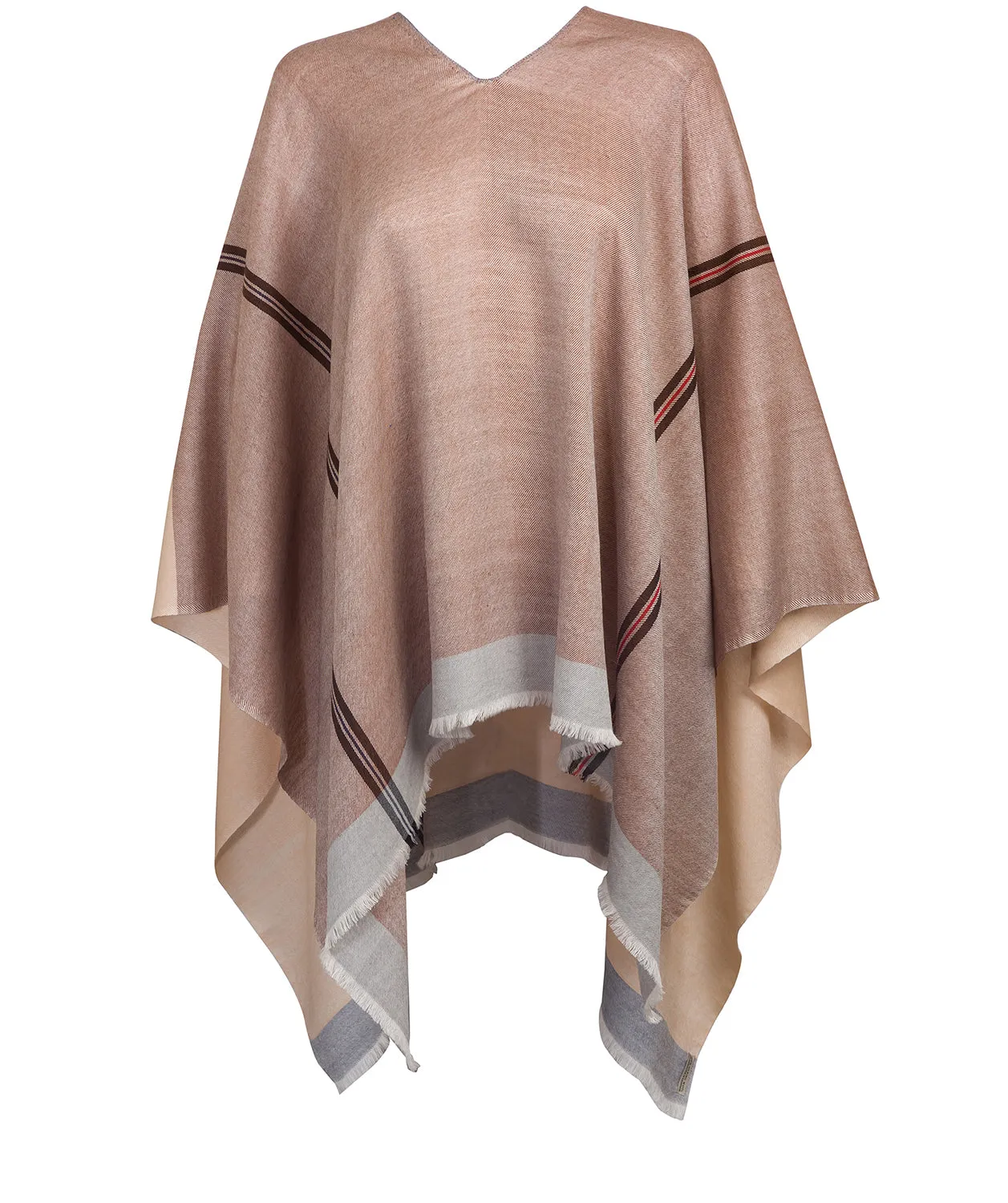 'Meridian' 100% Merino Wool Poncho