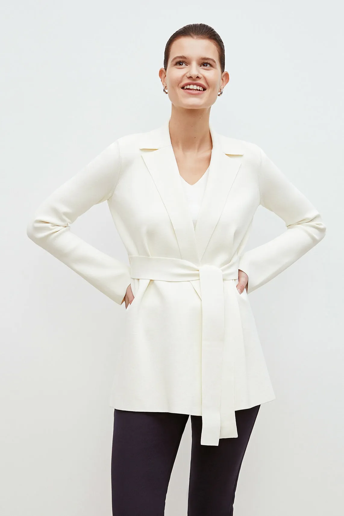 Merritt Wrap Jardigan :: Ivory