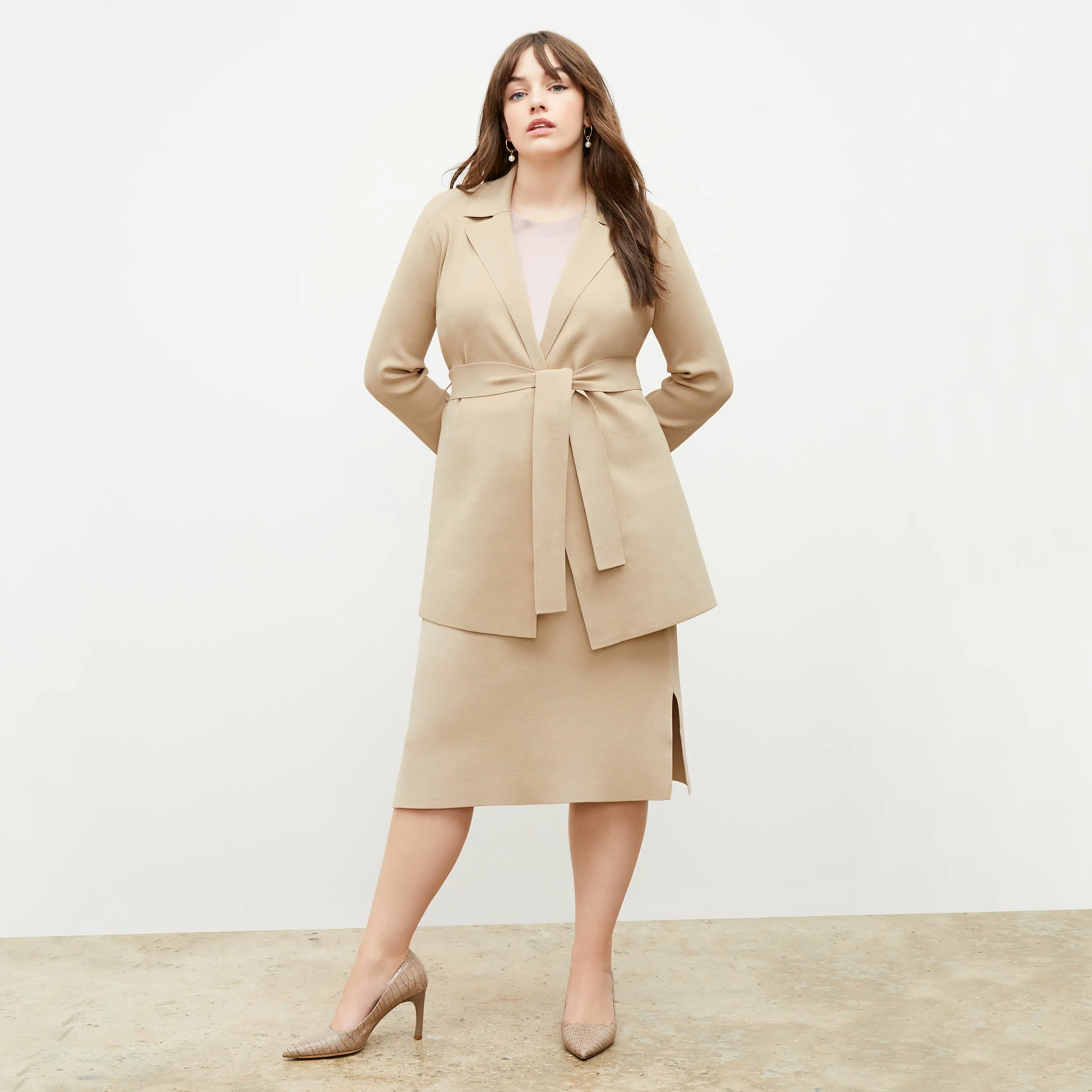Merritt Wrap Jardigan :: Latte
