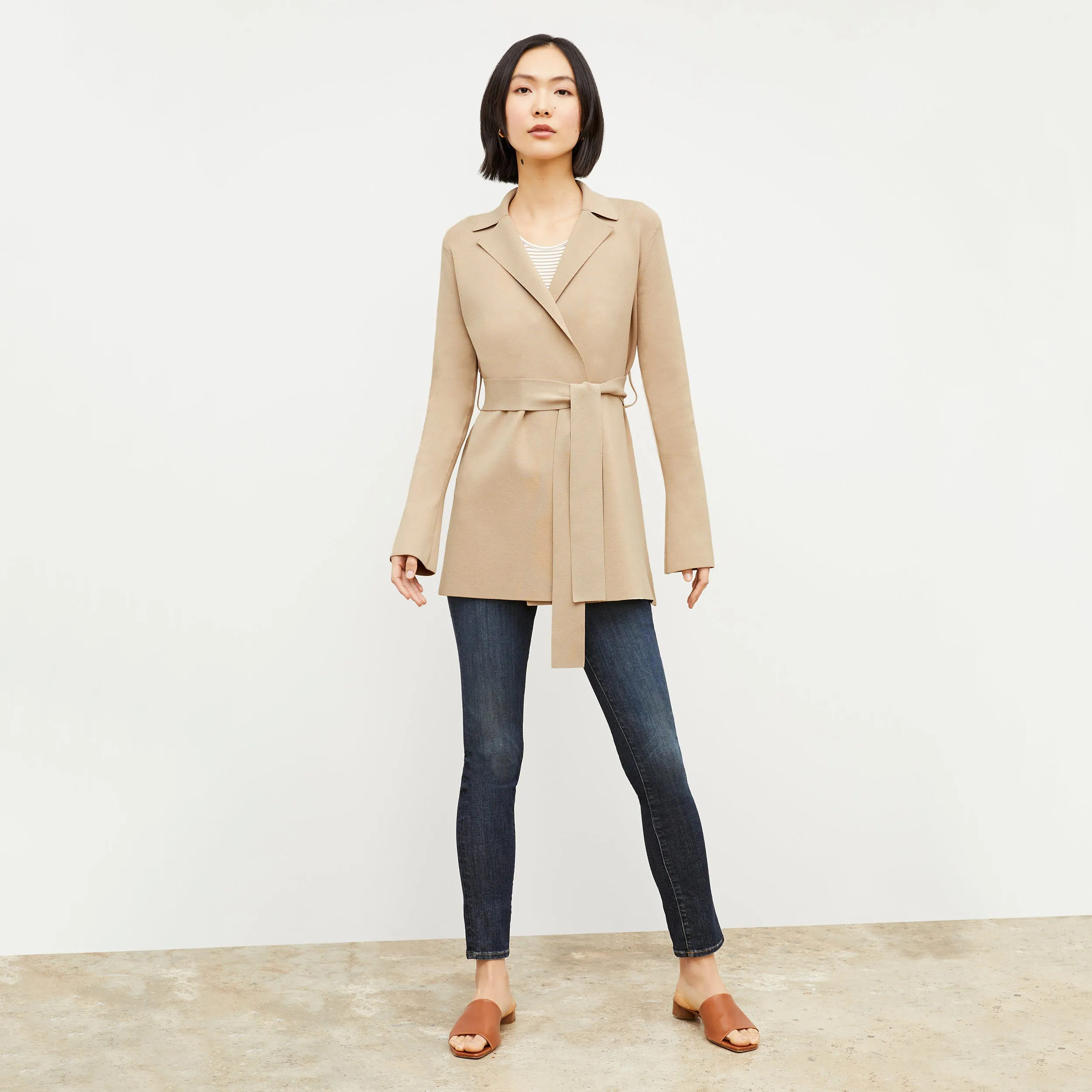 Merritt Wrap Jardigan :: Latte