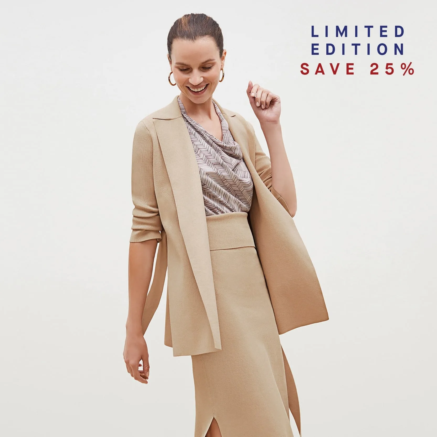 Merritt Wrap Jardigan :: Latte