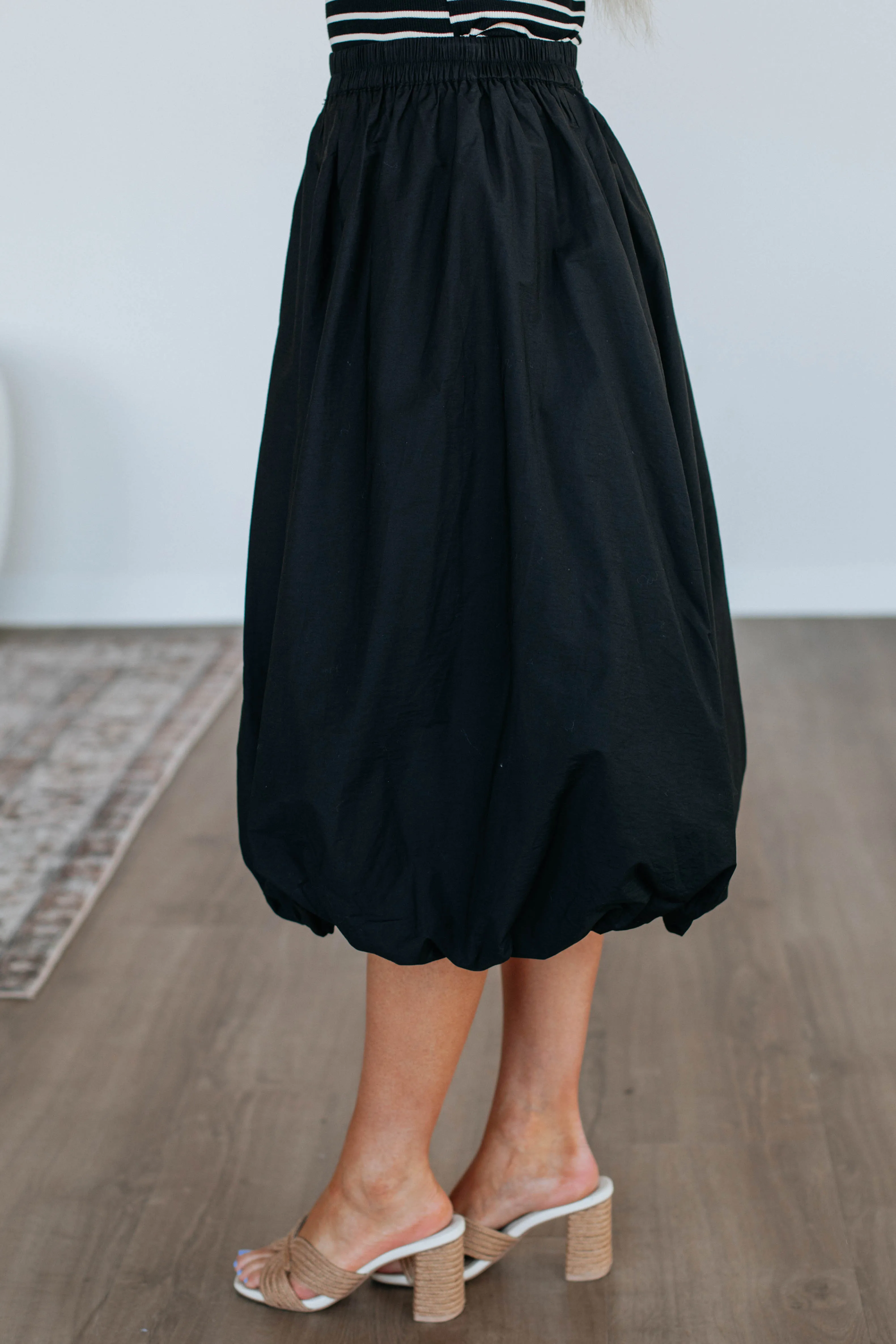 Mikala Midi Skirt - Black