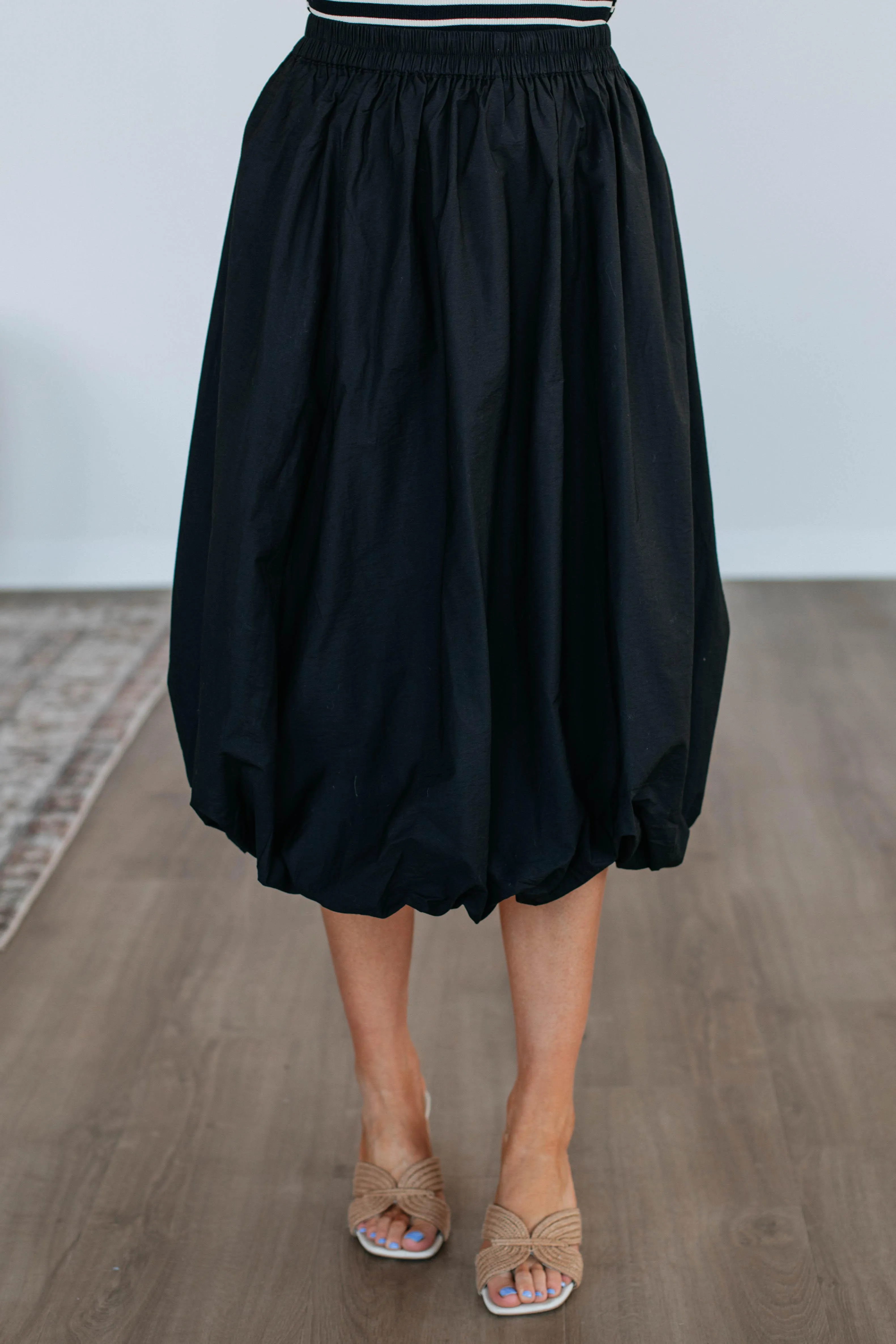 Mikala Midi Skirt - Black