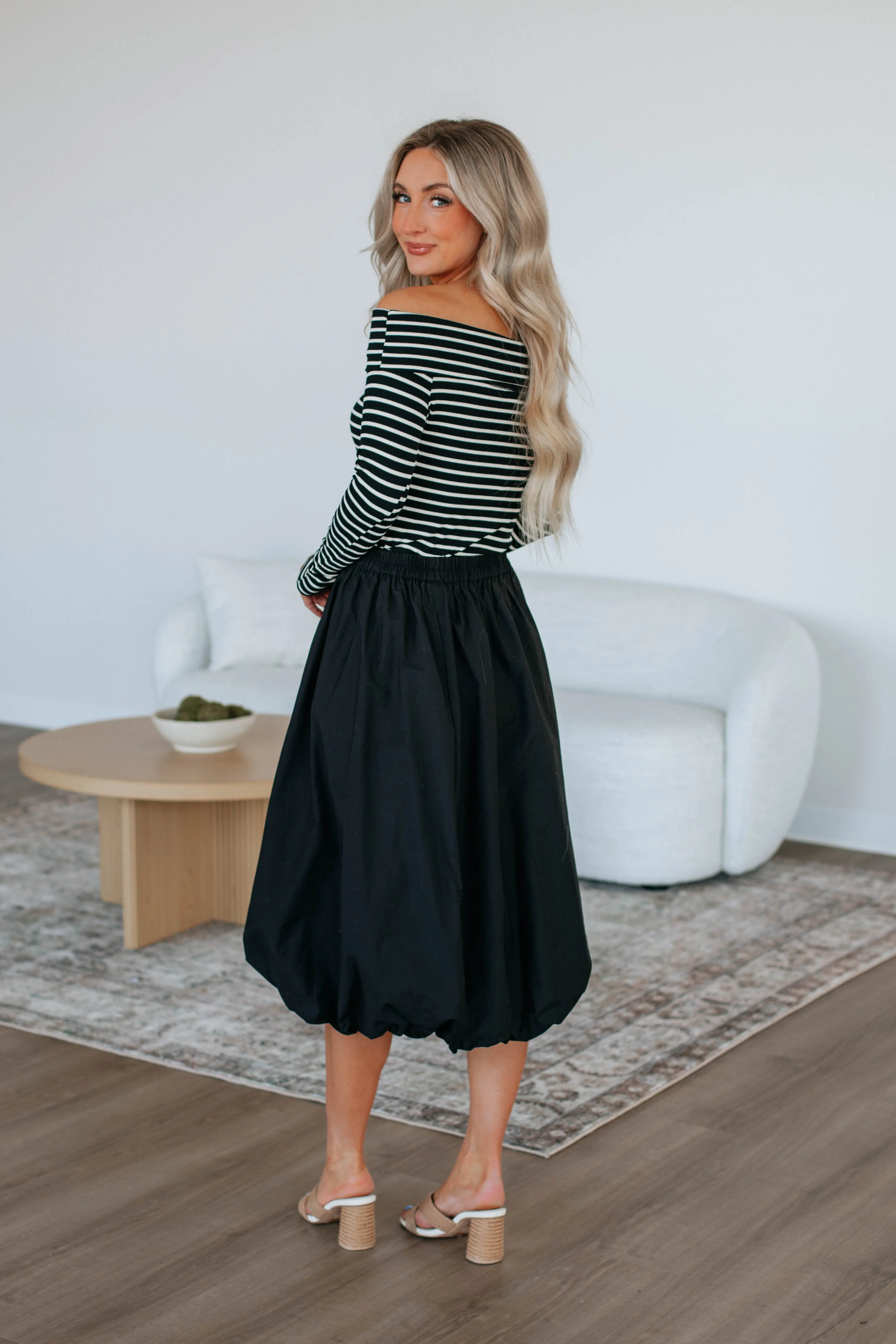 Mikala Midi Skirt - Black