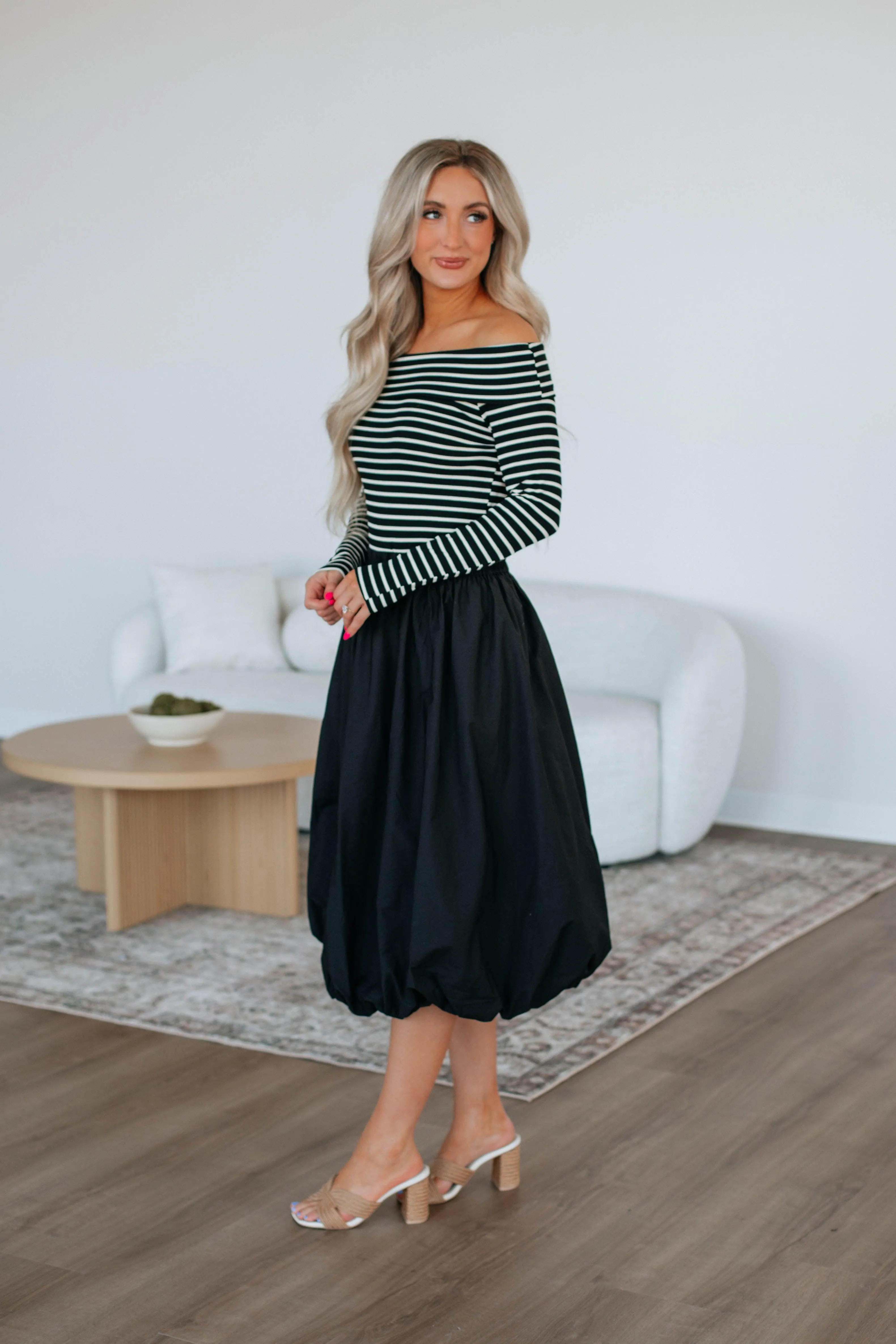 Mikala Midi Skirt - Black