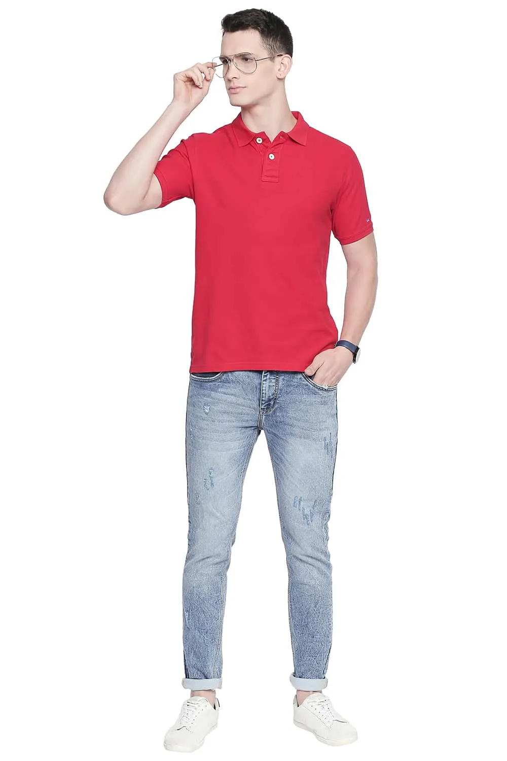 Muscle Fit Piqu Polo T-shirt