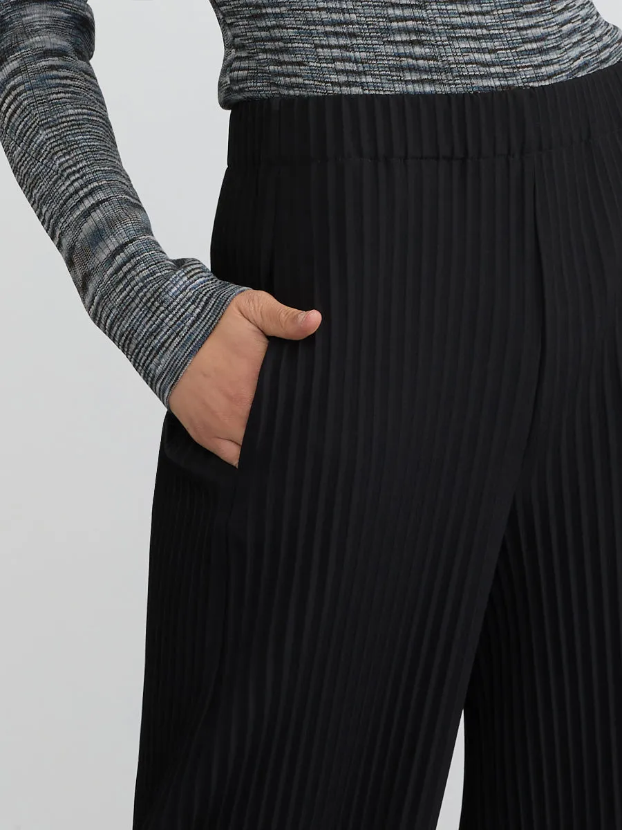 PLEATED PULL-ON PANT