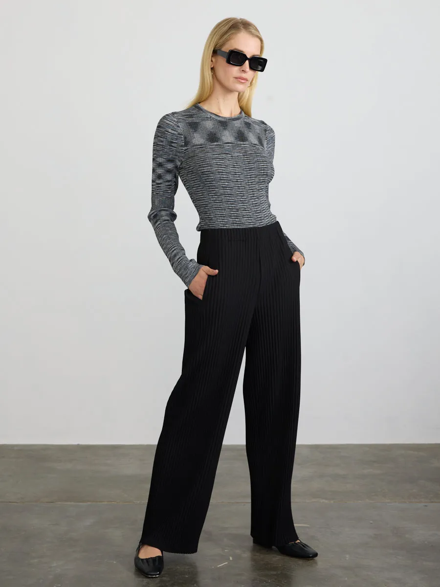 PLEATED PULL-ON PANT