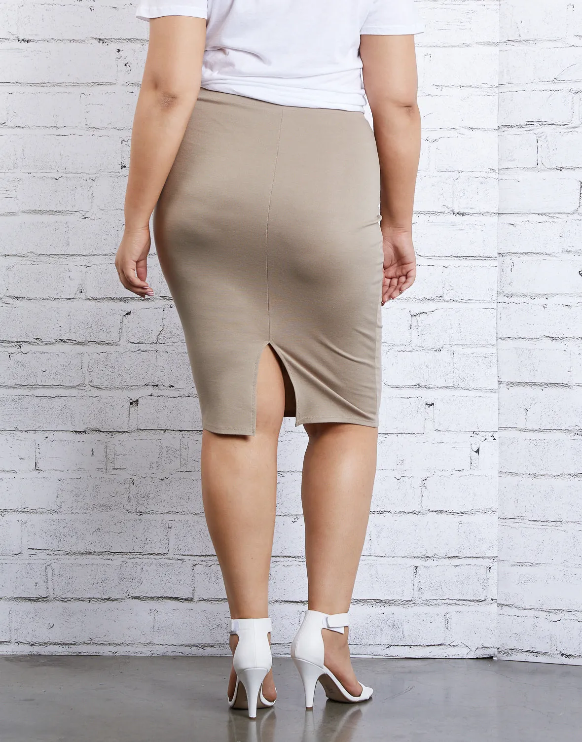 Plus Size On Repeat Bodycon Skirt