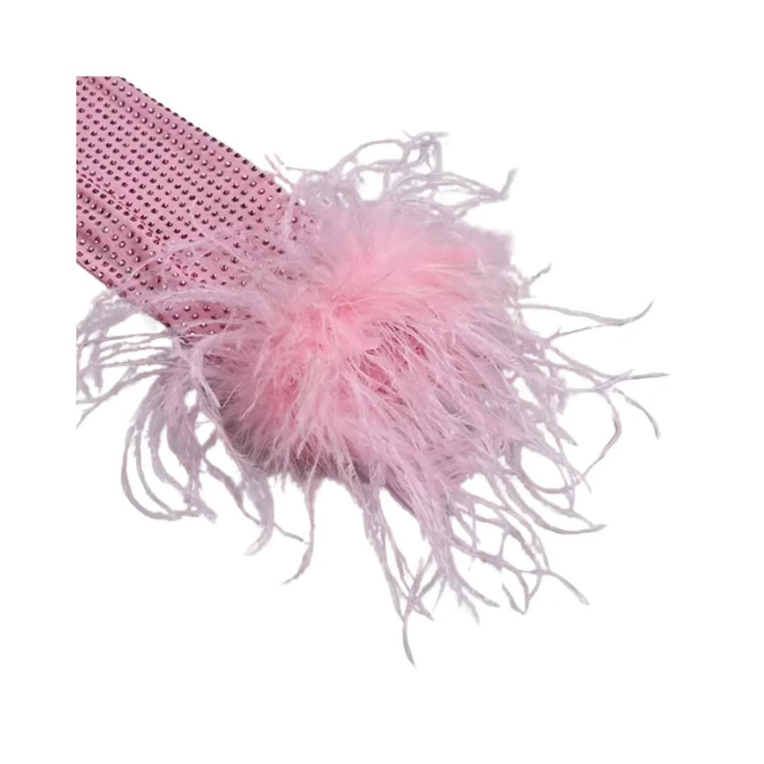 Pre Order:  Luxury Solid Feather Slim Mini Dress
