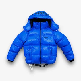 Purple Brand Nylon Down Puffer Blue
