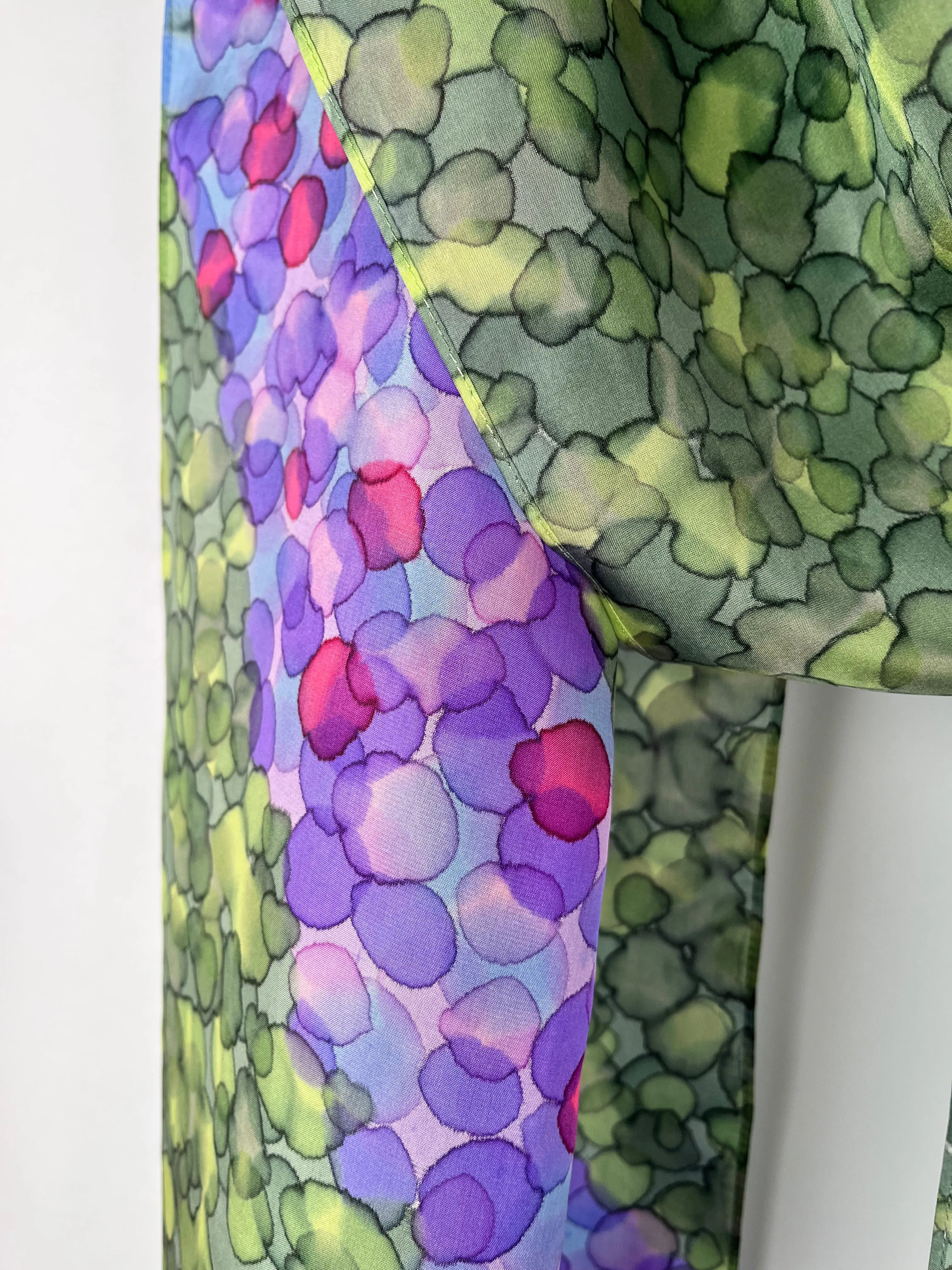 "Purple Primrose Path" - Hand-dyed Silk Scarf - $130