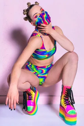 Rainbow Liquid Neck Gaiter