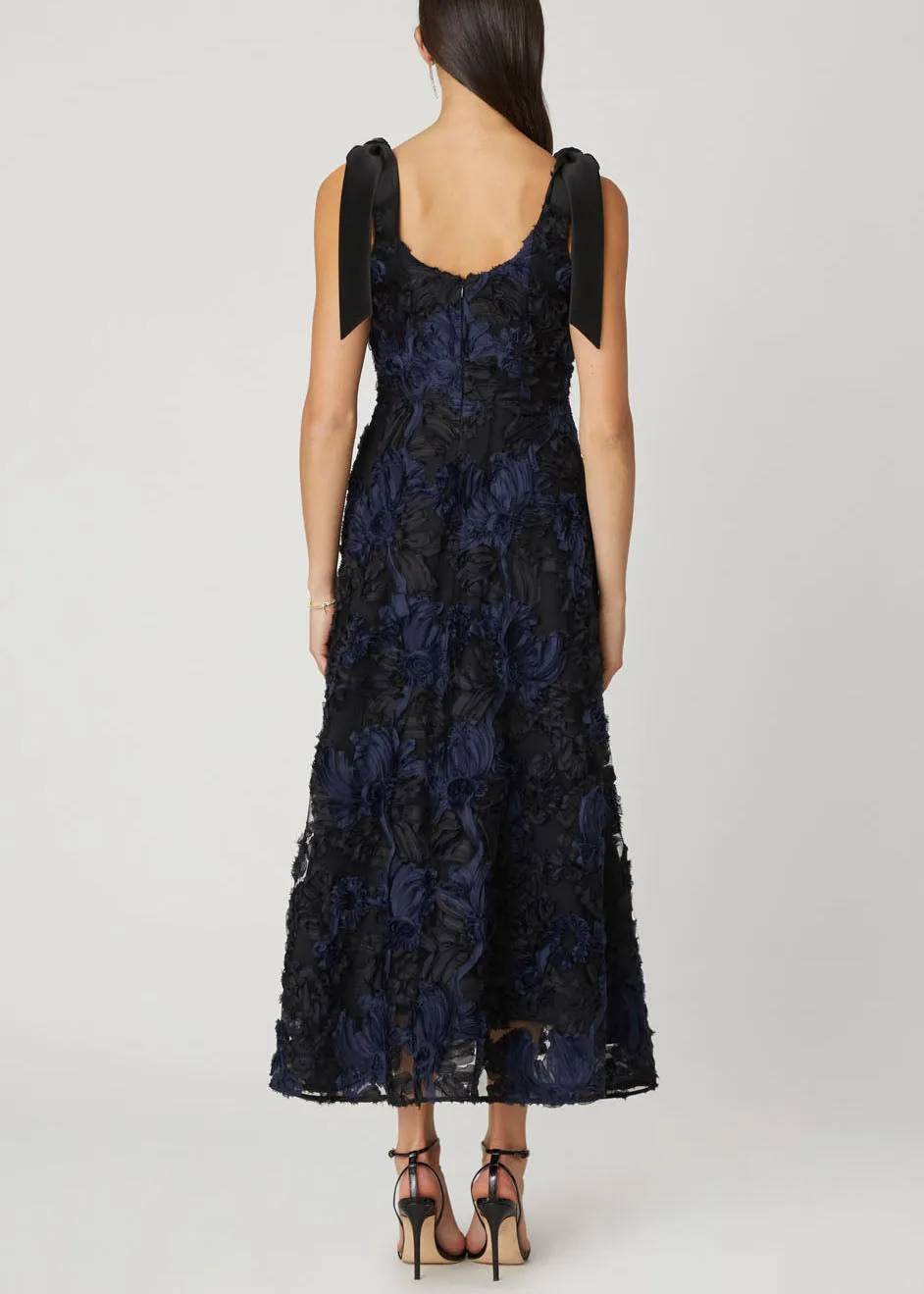 Shoshanna Dakota Dress Jet/Navy