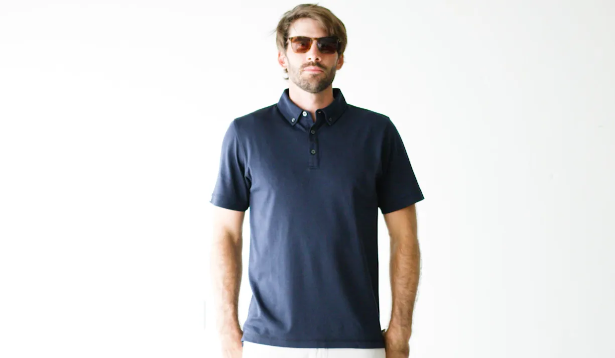 Stanford Short Sleeve Button-Down Polo