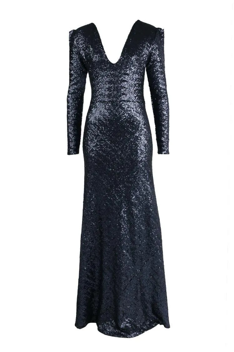 Stardust LS Gown in Navy
