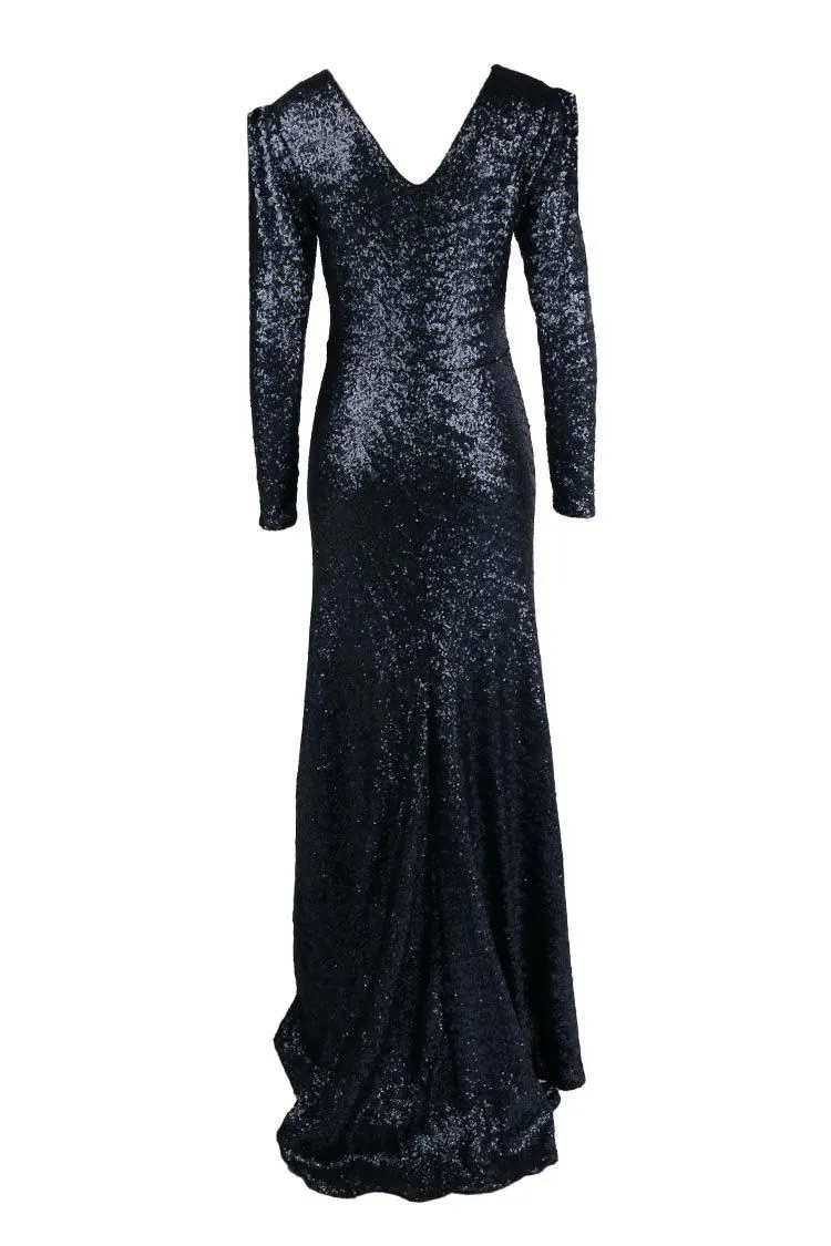 Stardust LS Gown in Navy