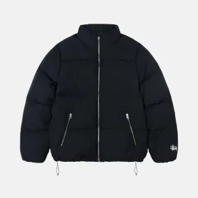 Stussy Nylon Puffer Jacket - Black