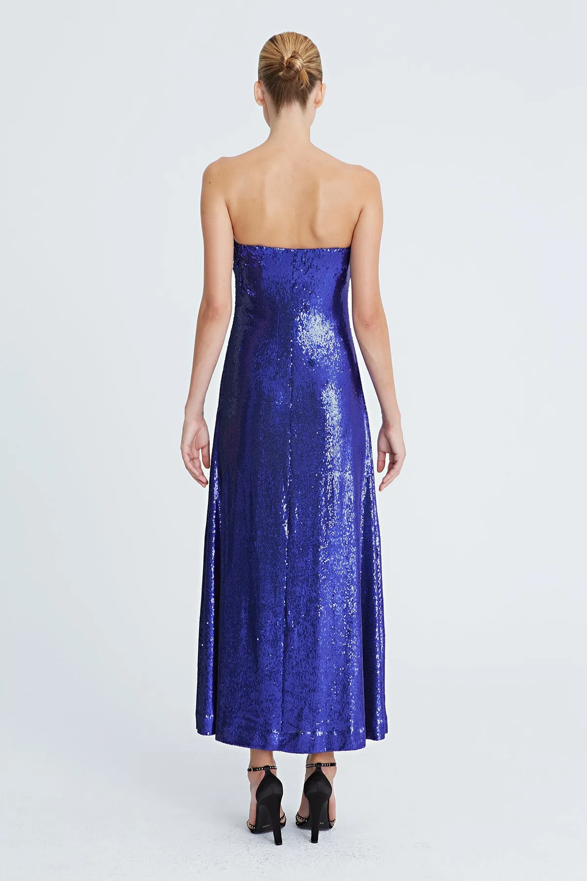 Talia Sequin Bustier Cocktail - Amethyst